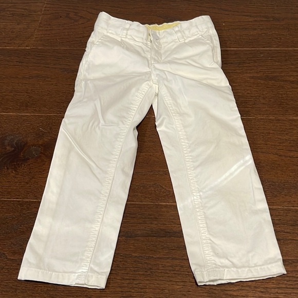 Jacadi White Chino Boys Pants Size 4 - Picture 1 of 5